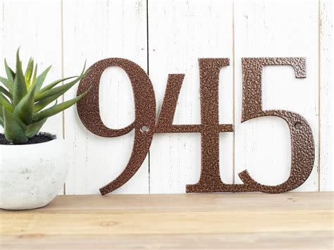 metal outdoor house numbers|20cm house number outdoor.